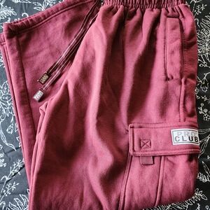 Pro Club Burgundy Sweatpants